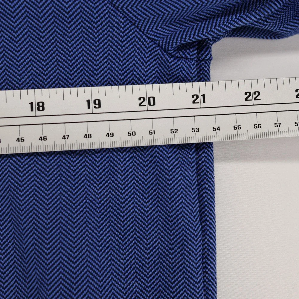 RLX Ralph Lauren Mens Blue Herringbone Quarter Zip Pullover Jacket Size Medium - Picture 8 of 10